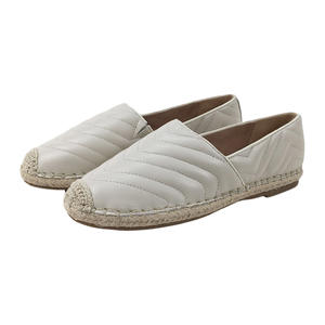 Chaussures Pour Femmes 2023 Espadrilles en cuir <span class=keywords><strong>blanc</strong></span> Chaussures mocassins en toile Pour Femmes - Product Image 1