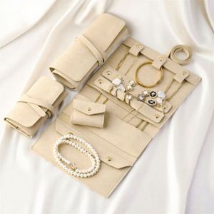 Bolsa de Joyería de Microfibra Creativa, Bolsa de Almacenamiento Enrollable Portátil para Pendientes, Bolsa de Almacenamiento de Joyería - Product Image 3