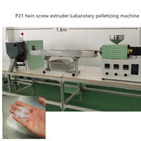 Ligne de granulation d'extrusion à double vis de laboratoire P21, ligne de pelletisation à double vis en plastique