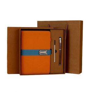 New Arrival Stationery 2025 High Quality Thickened 80gsm Paper Leather A5 Printed 100 Sheets Business Journal Gift <b>Pen</b> Notebook - Product Image 2