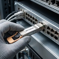Émetteur-récepteur Skylynn fiable 400GBASE-SR4 QSFP112 MPO 4x112G PAM4 850nm 100m Fibre multimode OM4 pour FTTH et liaison serveur HPC
