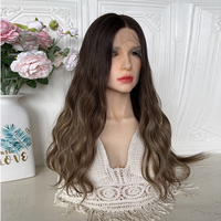 Perruque Kosher juive en cheveux humains vierges russes, couleur balayage blond, avec dentelle HD à ligne naturelle, en promotion