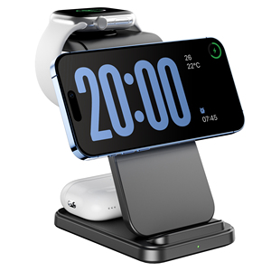 Base de Carga Inalámbrica Magnética 3 en 1, Estación de Carga Inalámbrica al por Mayor, Carga Inalámbrica de <span class=keywords><strong>15</strong></span> Vatios para <span class=keywords><strong>Samsung</strong></span> - Product Image 1