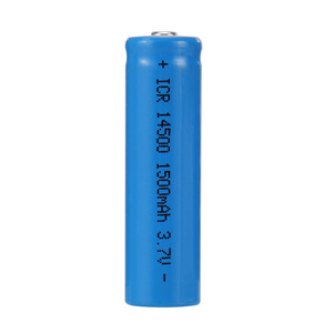 Batería de iones de litio 14500 de 1500 mAh y 3.7 V recargable para linterna - Product Image 1