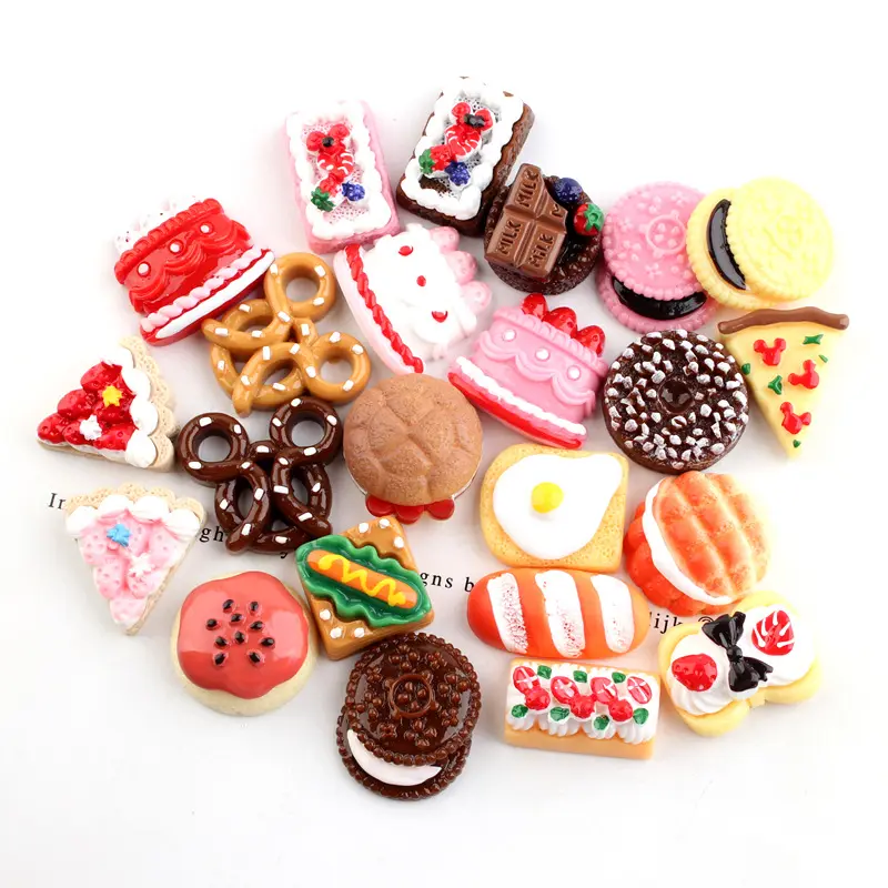 New Fashion 100ピース/ロットHome Craft Mini Dollhouse Cake Food Ornaments Miniature Dollhouse Decoration Doll House Accessories