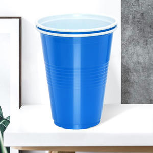 Gobelets jetables rouges de 16 oz en vrac, grands gobelets en plastique avec logo personnalisé pour les boissons de Thanksgiving, de Noël, de mariage, de soda et de <span class=keywords><strong>punch</strong></span> - Product Image 4