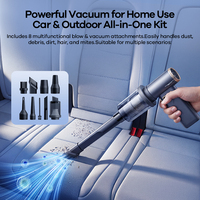 REMAX RS-SF29 Ventilador Portátil de Mano 3 en 1 de Alta Velocidad y Soplador de Aire Eléctrico Ajustable de 100 Velocidades y Aspiradora para PC y Coche