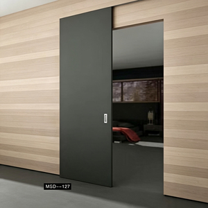<span class=keywords><strong>Porte</strong></span> coulissante invisible à <span class=keywords><strong>rail</strong></span> dissimulé en ciment léger texturé, <span class=keywords><strong>porte</strong></span> de cloison intérieure coulissante <span class=keywords><strong>sur</strong></span> mesure minimaliste à <span class=keywords><strong>rail</strong></span> invisible - Product Image 3