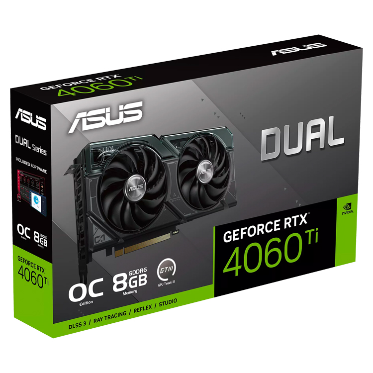 ASUS Dual Geforce RTX 4060 Ti OC Edition 8GB GDDR6 GPU