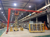 Grue portique électrique MH avec poteau de support de type caisson, moteur, boîte de vitesses, roulement, commande suspendue et télécommande, charge maximale 16 tonnes