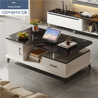 Table basse carrée en bois minimaliste, design compact pour les petits salons, meubles modernes pour la maison