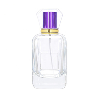 Botol Parfum Kotak Kaca Kustom Grosir untuk Kemasan Kosmetik, Pompa Semprot, Wadah Kosong 106ml