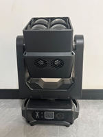 Projecteur à tête mobile Lotus 4x60W RGBW LED DMX512 avec zoom, double face, stroboscope infini, faisceau et wash, IP20, pour scène, DJ, bar et éclairage de fête