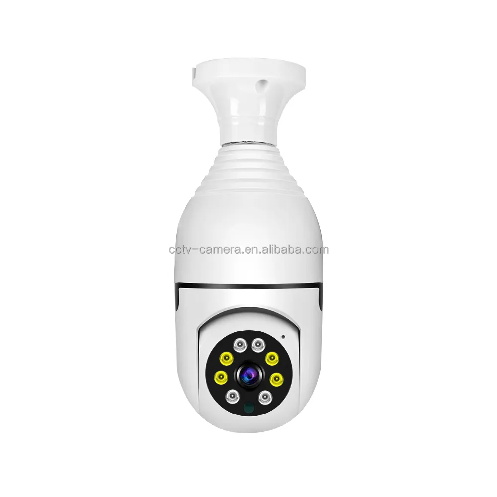 Lâmpada de plugue e26 e27 AC110-220V, wi-fi 360 yi iot luz branca, câmera de iluminação