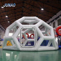 Dôme transparent en PVC, igloo, bulle, maison de jeu pour les fêtes d'enfants, installation facile, marque JUNAO, garantie de 12 mois, capacité de 4 à 6 personnes