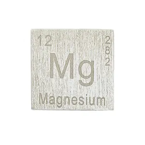 パーソナルコレクションディスプレイ用のケミカルエレメントピュア99.9% 16mm刻印Mgレアメタルマグネシウムキューブ