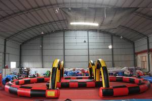 Pista de Autos Inflables WINSUN para Niños y Adultos, Diversión al Aire Libre, Certificación CE, PVC Impermeable, Diseño Personalizado, Equipo de Juegos - Product Image 2