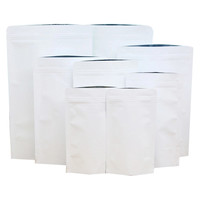 Sacs de poche à fermeture éclair en papier kraft debout et étanches à l'humidité Sacs en papier kraft avec fermeture à glissière