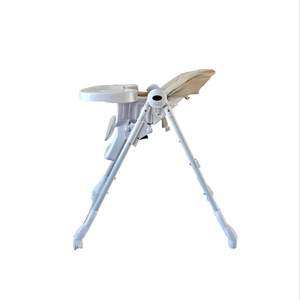 <span class=keywords><strong>Chaise</strong></span> haute <span class=keywords><strong>bébé</strong></span> pliable en plastique facile à plier avec hauteur réglable et roulettes en option, design portable - Product Image 4
