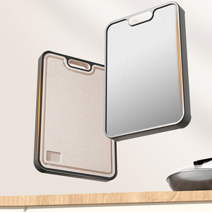 WDF Metal Aluminum Tablas De Cortar De Metal Titanio Pure Steel Stainless <strong>Chopping</strong> <strong>Board</strong> Double Sided Titanium Cutting <strong>Board</strong>
