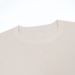 Prezzo all'ingrosso di alta qualità di fabbrica maglione a righe lavorato a <span class=keywords><strong>maglia</strong></span> <span class=keywords><strong>fucsia</strong></span> personalizzabile da <span class=keywords><strong>donna</strong></span> - Product Image 3