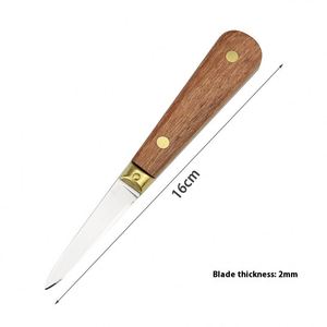 Cuchillo para Abrir Ostras de Acero Inoxidable, Herramienta de Cocina Metálica para Abrir Mariscos - Product Image 5