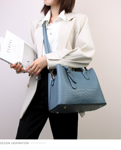 Bolso de Mano de PU con Textura Simple para Compras, Bolso Tote Diagonal de Gran Capacidad para Mujer, Nuevos Bolsos de Mujer - Product Image 4