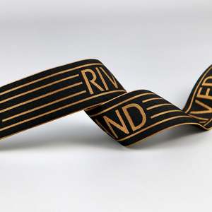 Skin Friendly Nylon Jacquard <b>Elastic</b> Webbing With Customized Logo <b>Elastic</b> for Garment Accessories Underwear Waist Band <b>Elastic</b> - Product Image 6