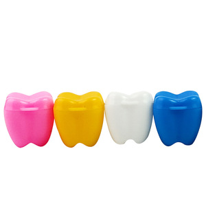 Baby Tooth Storage <b>Box</b> Pendant Colorful Plastic <b>Heart</b> <b>Shape</b> Hanging Souvenir For Kids Teeth Collection - Product Image 2