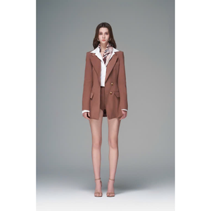 เสื้อสูทเบลเซอร์ของผู้หญิงผ้าคุณภาพสูงออกแบบได้ตามต้องการป้าย - Product Image 2