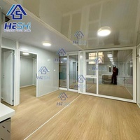 Nouvelle conception de maison mobile préfabriquée de 20 pieds ou 40 pieds, deux chambres, maison préfabriquée en acier léger extensible, type conteneur