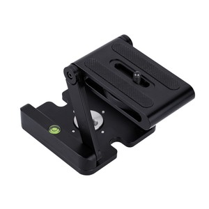 Z Type Foldable Tripod Head With Bubble Level Aluminum Alloy <b>Portable</b> Digital Camera <b>Table</b> Mount Flip Lock Design - Product Image 1