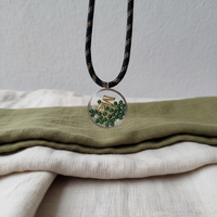 Collier pendentif médaillon rond en verre de 40 mm, accessoires pour boîte photo, collier médaillon en acier inoxydable, bijoux pour femmes