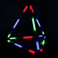360 vue dmx 512 contrôle rgb led meteor tube light