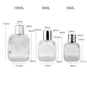 Flacon pulvérisateur en verre transparent personnalisé Eric Clear, nouveau style, 30 ml, 50 ml, 100 ml - Product Image 2