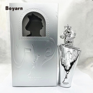 Boyarn Wholesale High Quality 100ML Luxury Golden Horse Head <b>Gift</b> Box Eau De Parfum Spray Long Time Lasting Woody Scent <b>Men's</b> - Product Image 6