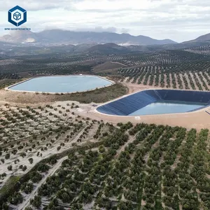 Forro de estanque profundo de polietileno reforzado Geomembrana Lisa para lago artificial