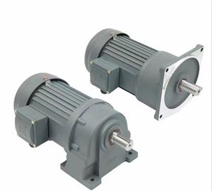 Motor de CA trifásico pequeño de ángulo recto con reductor de velocidad simple de engranajes helicoidales, compatible con personalización ODM - Product Image 1