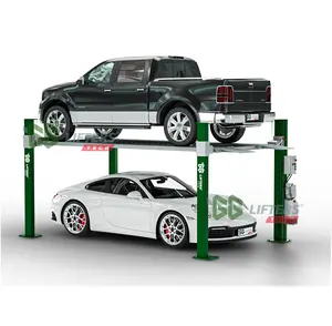 Hydraulic 4 Post Car Parking System Simple Car Garage Parking Lift