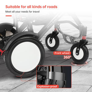 Fauteuil roulant électrique pliable léger en fibre de carbone 15Kg fauteuil roulant électrique portable de voyage - Product Image 5