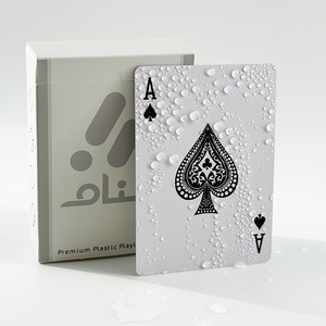 Jeu <span class=keywords><strong>de</strong></span> cartes à jouer personnalisé <span class=keywords><strong>Pro</strong></span> <span class=keywords><strong>Poker</strong></span>, personnalisable, 2 Hearts a Plus 88 63 Magic Game, en PVC, en vrac, avec étui en plastique - Product Image 1