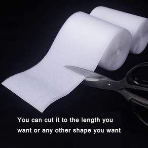 Giyim ayakkabı spor malzemeleri için toptan çevre dostu siyah beyaz 25mm 100% naylon raptiye cırt cırt bant - Product Image 3