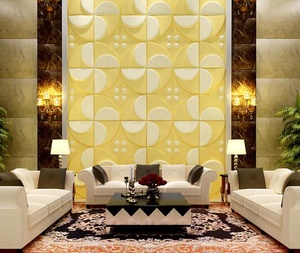 2019 <span class=keywords><strong>Venta</strong></span> caliente decoración de casa habitación 3d paneles de pared papel pintado geométrico - Product Image 2