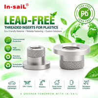 Prise d'alimentation In-saiL Power2 en laiton sans plomb pour PCB, bornes à filetage interne pour fixation de cosses de câble, méga-fusibles EV ESS