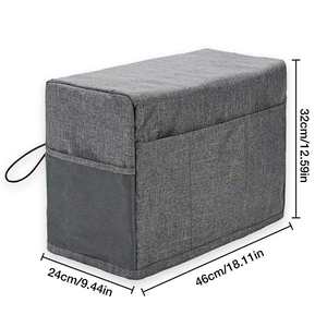 Funda Protectora para Máquina de Coser Resistente al Agua con Bolsillos, Plegable, 46x24x32cm - Product Image 4
