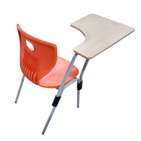 Chaise d'apprentissage réglable en hauteur en plastique au design moderne pour les enfants de 6 à 12 ans, empilable, pour la maison et le bureau