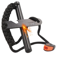 Kit de survie XL robuste pour le bushcraft, bâtons de bois gras, allume-feu en ferrocérium pour le camping