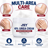 Crème pour les mains et les pieds à 40% d'urée, marque privée, soin hydratant intensif pour les peaux sèches et rugueuses, texture riche non grasse, 150 g