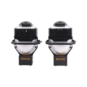 SANVI L60ไฟหน้าโปรเจคเตอร์รถยนต์ LED 5500K Bi LED อุปกรณ์เสริมรถ12V ชิปคู่สะท้อนแสงคู่ - Product Image 3