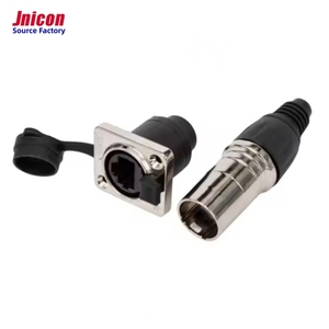 Jnicon công nghiệp <span class=keywords><strong>RJ45</strong></span> D-Link nam cắm nữ ổ cắm IP65 IP44 tường Bảng điều khiển gắn kết Cat6 bảo vệ Ethernet kết nối không thấm nước - Product Image 1